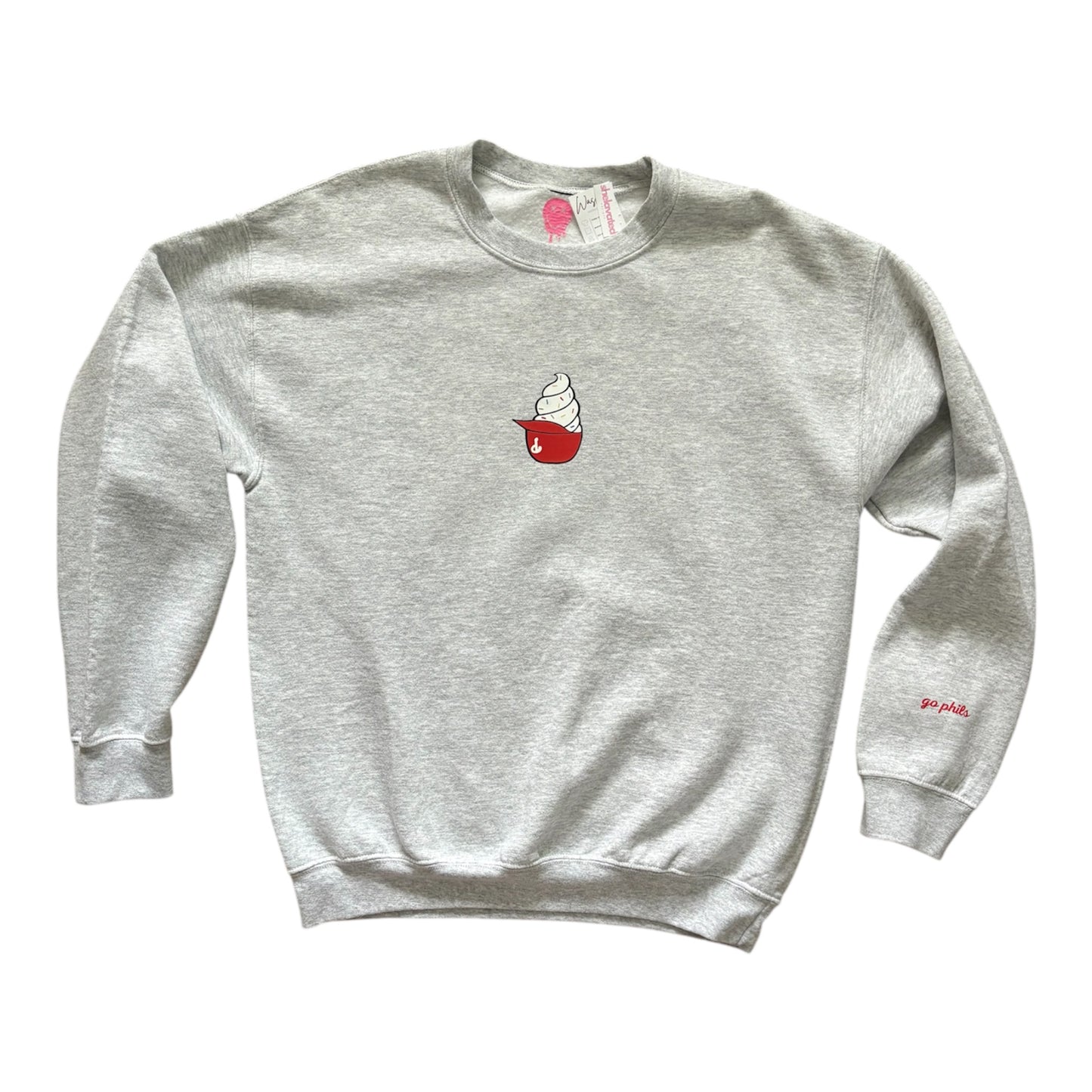 Red Ice Cream Hat Crewneck